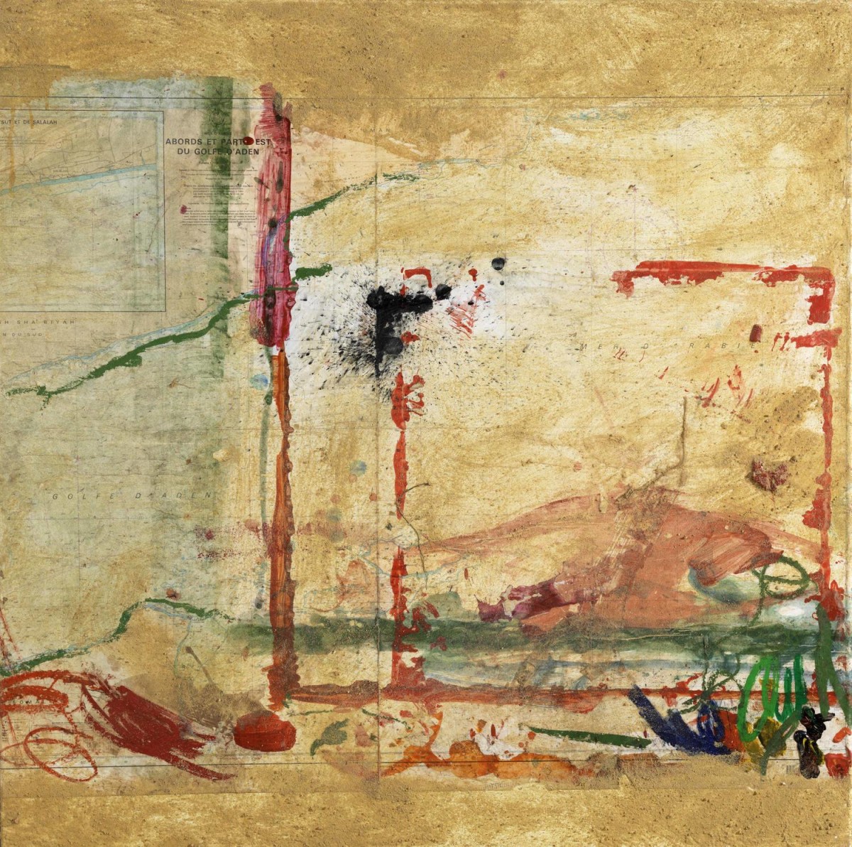 Peintures sur cartes marines